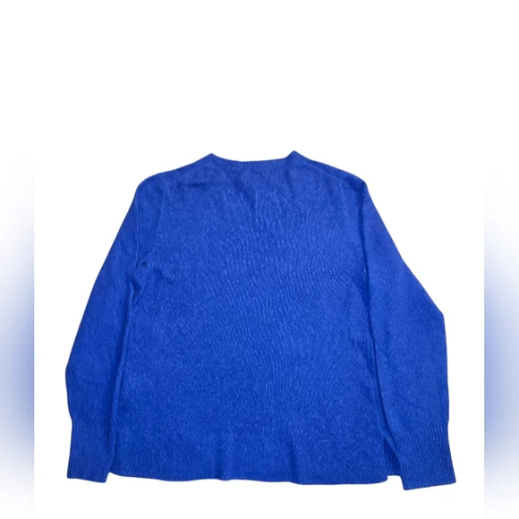 J.Crew Women’s Extra-Soft Blue Knit Sweater Pullover Acrylic Polyamide Size M - Picture 3 of 8